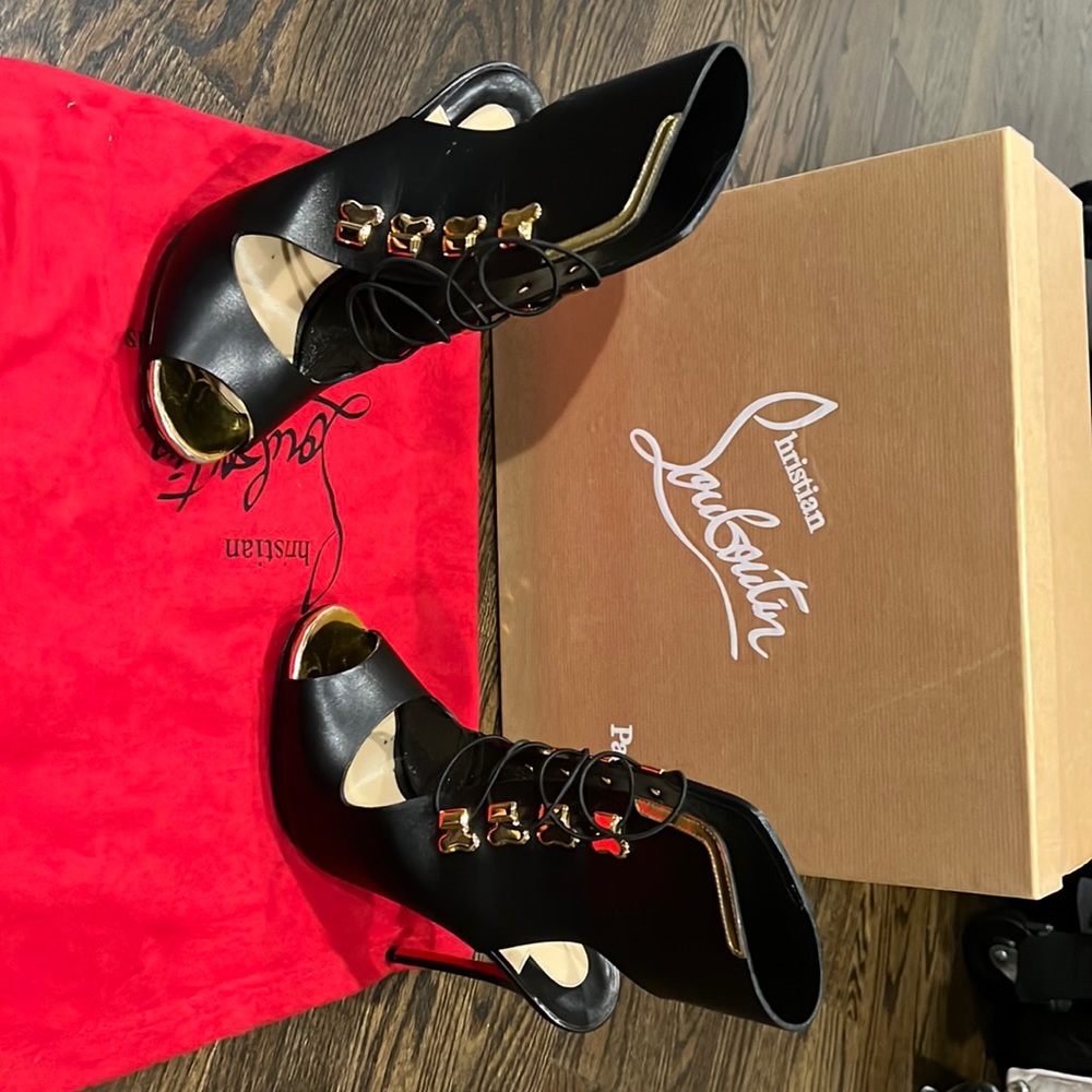 Christian Louboutin Troubida 120 Shiny calf/specchio 37.5